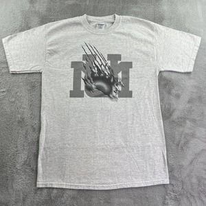 Vtg Michigan Wolverines Shirt Mens Medium Gray University College Sports Tee Y2K